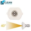Clean Strike Pressure Washer Spray Nozzle Tips, 40-Degree White, 1/4 Inch 5PK (2.5 Orifice) CS-1043